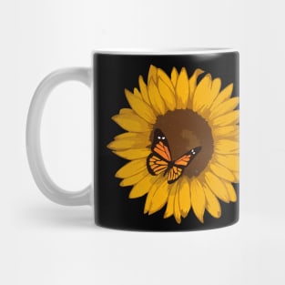 Sunflower Butterfly Mug